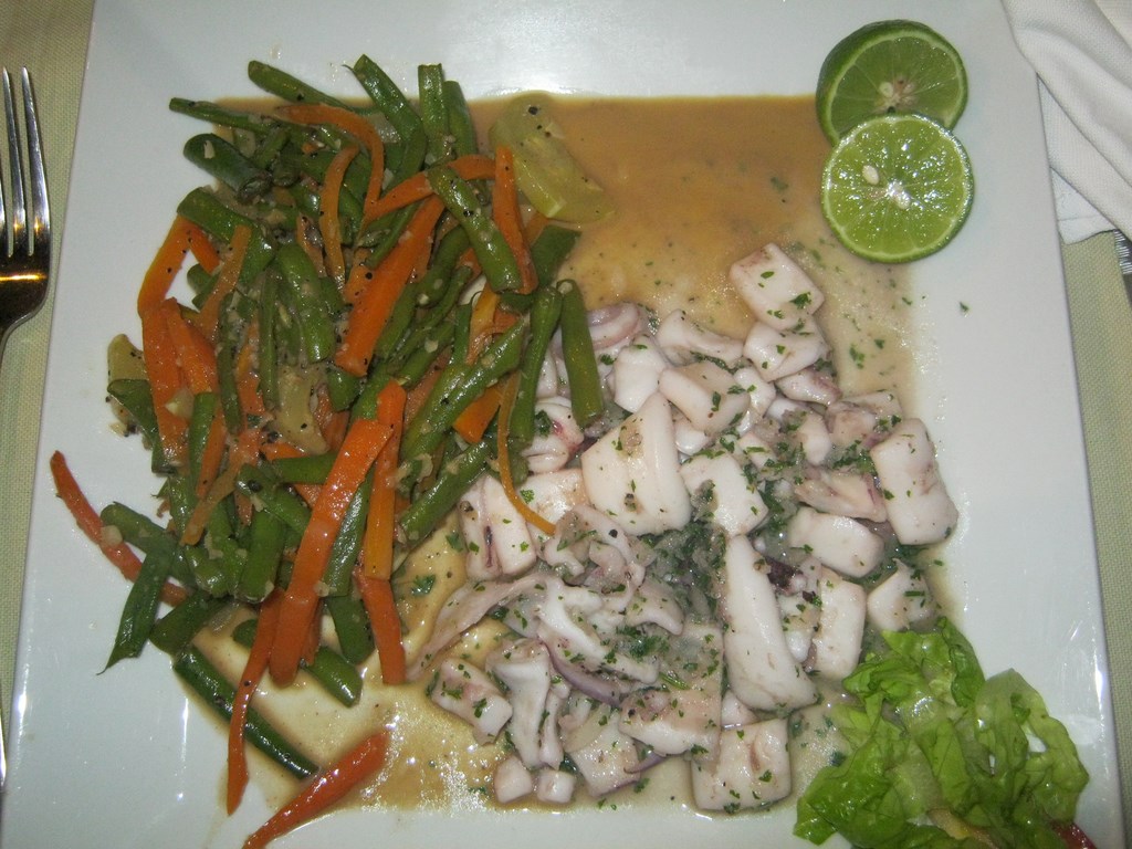 Calamars aux légumes